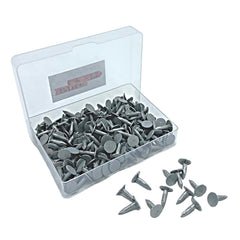 Galvanised 13mm Roofing Felt Clout Nails - The Perfect DIY & Professional Solution for Securing Shed Roofs with 185 Grams in a Handy Plastic Case!