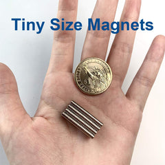 300pcs 3x1mm Magnets - MEALOS Tiny Magnets Neodymium Magnets Rare Earth Magnets - Mini Magnets Round Magnets for Crafts - Small Magnets for Miniatures Small Models - Come with a Storage Case