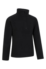 Mountain Warehouse Camber II Kids Half-Zip Fleece Jet Black 5-6 Years