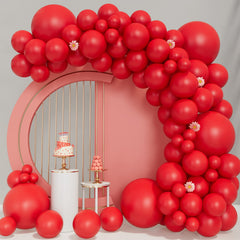 Red Balloons 110pcs Red Balloon Garland Arch Kit 5/10/12/18 Inch Different Sizes Red Matte Latex Balloon for Baby Shower Birthday Party Wedding Decorations Valentines Day Christmas Balloons Red
