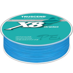 TRUSCEND Braided Fishing Line, Upgraded Spin 8 Strands Fishing Lines, PE Fishing Wire Smooth and Ultra Thin, Super Strength and Abrasion Resistant Fishing Accessories, No Stretch and Low Memory