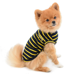 PAIDEFUL Clothes for Small Dogs Cats Boy Girl Summer Classic Stripes Puppy T Shirt Vest Breathable Jumper Cotton Tee Sleeveless Chihuahua Yorkshire