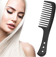 Big Hair Comb, Wide Tooth Combing Hair Comb Design Comb Design Comb Designed for Curlers or Long Wet Hair.