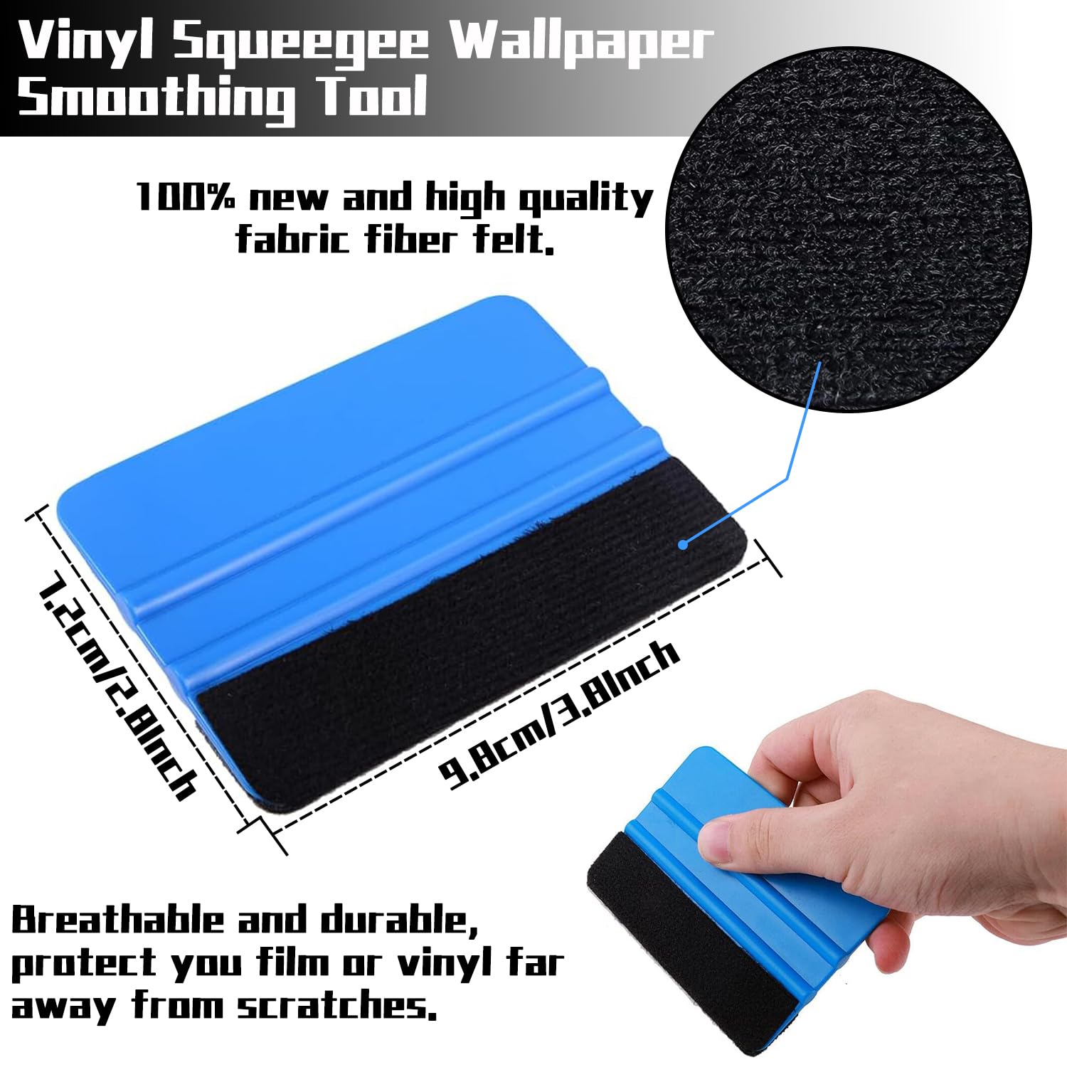 RHZXD 10 Pcs Car Vinyl Wrap Tool kit, Wallpaper Smoothing Tool, Vinyl Squeegee, Vinyl Trimming Tool for Car Wrapping and Install Wallpaper