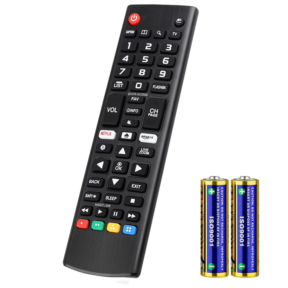 for LG-Smart-TV-Remote-Control Replacement,Universal for All Original LG TVs AKB75095308 AKB75095307 AKB74915324 with Battery