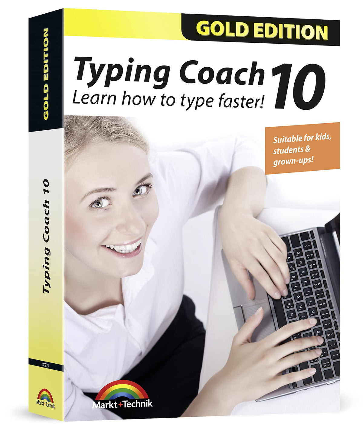 Typing Coach 10 - Learn how to type faster for kids, teens, students and adults - computer speed typing programme for Windows 11, 10, 8.1, 7