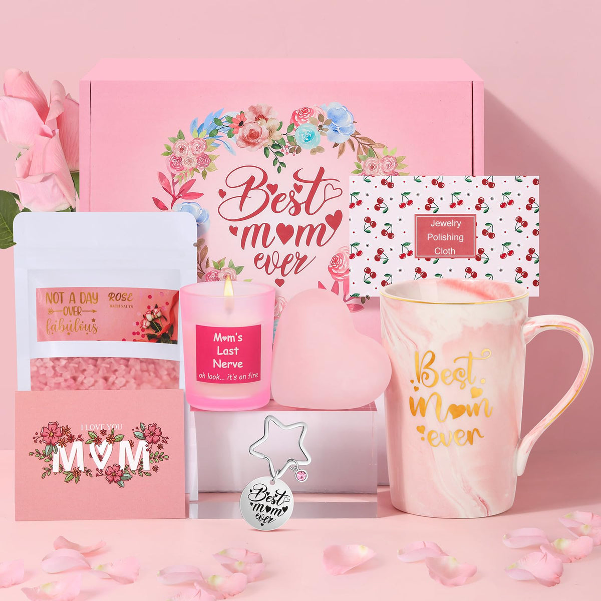 Tecanne Mothers Day Gifts for Mum Grandma Wife, Christmas Gifts for Mum, Birthday Gifts for Mum, Mum Gift Baskets from Daughter Son