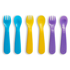 Munchkin Colour Change Toddler Forks and Spoons, Pack of 6