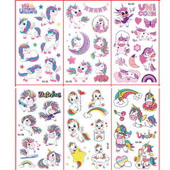 Unicorn Temporary Tattoos for Party Favors(8sheets) Birthday Party Supplies, Unicorn Favors Decoration