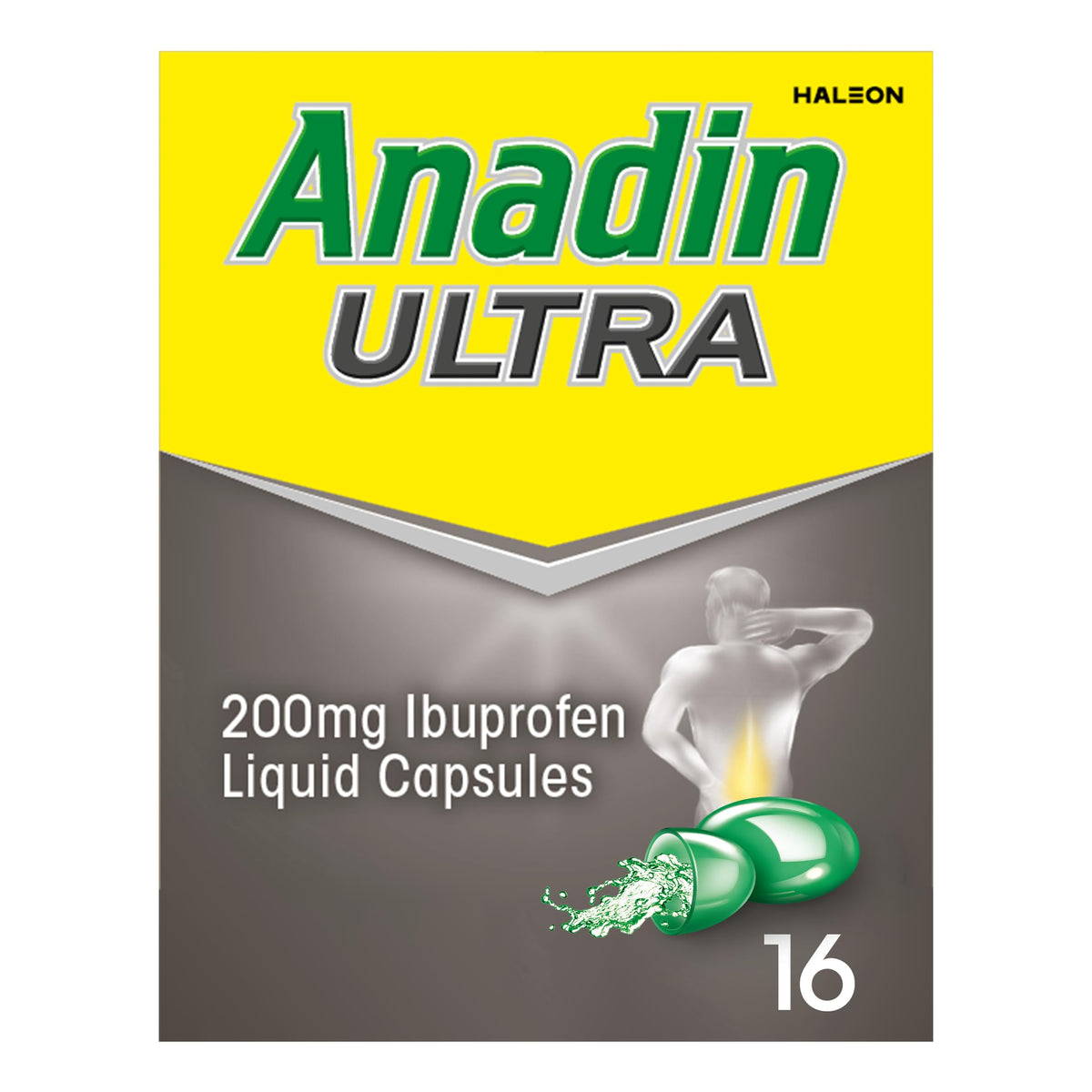 Anadin Ultra Ibuprofen Pain Relief Capsules 16s