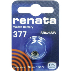 Renata Watch Battery Swiss Made Renata 377 or SR626SW OR AG4 1.5V (5 x 377 or SR 626 SW)