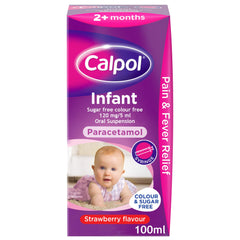 Calpol Infant Oral Suspension Paracetamol, Strawberry Flavour, Liquid, 100ml