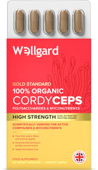 Wellgard Organic Cordyceps Mushroom Capsules – Cordyceps Supplement, Dual Extracted, Easy to Use, 60 Capsules