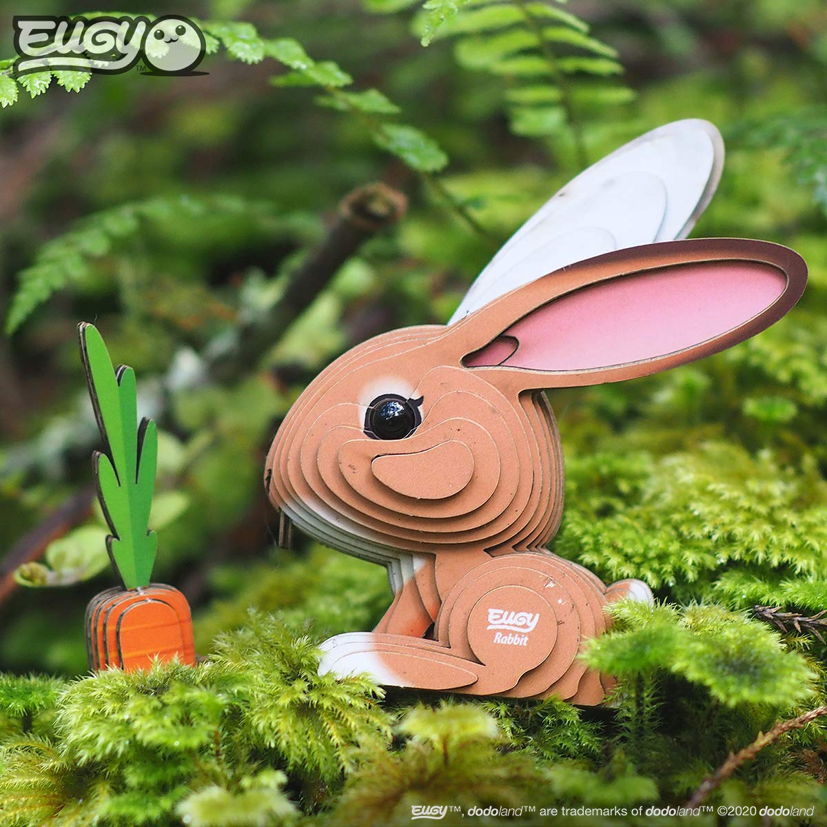 EUGY Eco-Friendly 3D Paper Puzzle (Rabbit)