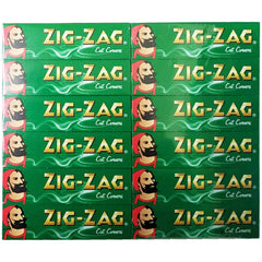 1200 x ZIG ZAG GREEN Rizla Cut Corners ROLLING Papers Tobacco Cigarette Fine Medium Smoking Filter Tips UK FREE P&P