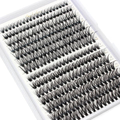 Bransfy False Eyelashes Clusters 280pcs DIY Eyelash Extension D Curl Long Individual Lashes Mixed Faux Mink Lash Clusters Extensions(30Dand40D-0.07D 9-16mm)