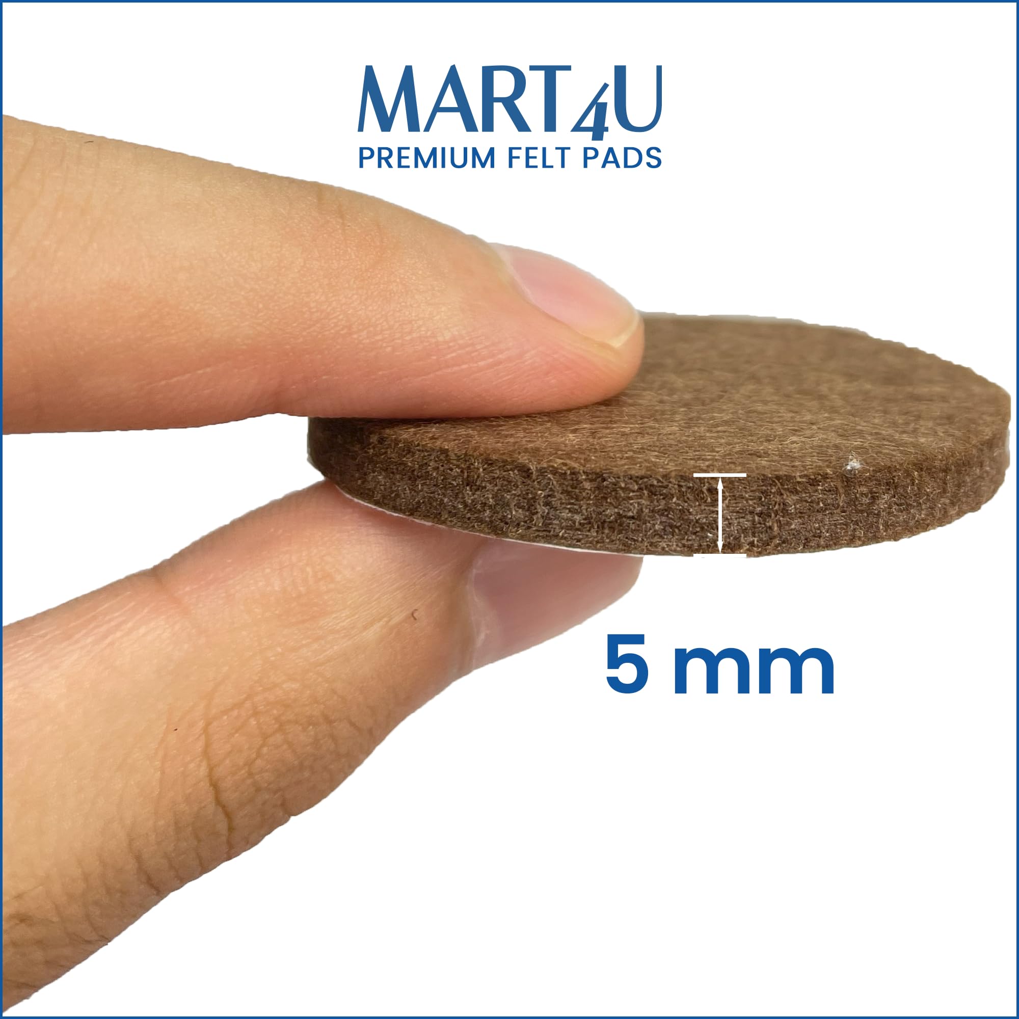 MART4U 181 PCS-Chair Leg Floor Protectors-Premium Felt Pads For Furniture Feet-Self Adhesive Furtniture Pads Floor Protectors Anti Scratch Premium Quality Floor Protectors For Furniture Legs