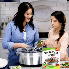 30 Counts Slow Cooker Liners by ECOOPTS   Large Cooking Bags Fit 3-8.5 Quarts (3 PACK)