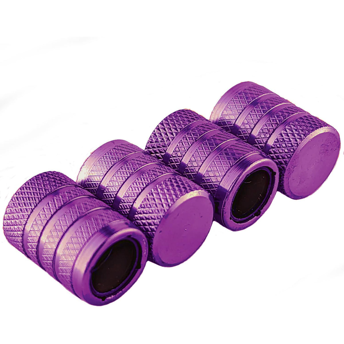 - 4 x Purple Barrel Dust Caps   Fit Onto Any Car, Push Bike Or Motorbike Valves