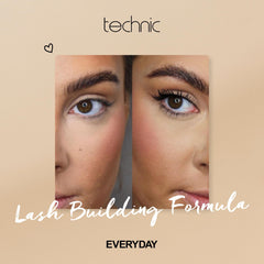 Technic Mega Lash Brown Mascara - Vegan, Brown, Hard Wearing, Smudge-Proof, Lash Building Formula For Volume Glam Lashes - 12ml