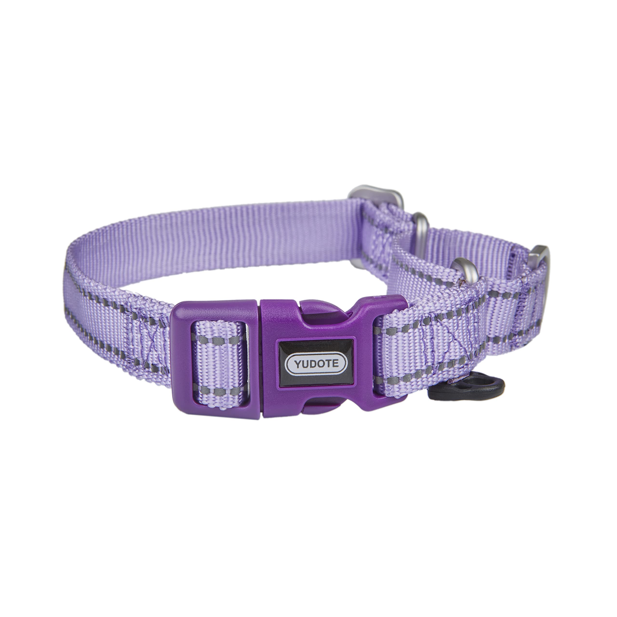 Petiry Martingale Collars with Quick Snap Buckle,Reflective Anti-escape Dog Training Collars for Medium Large Dogs Neck 38-50cm(Lilac,L)