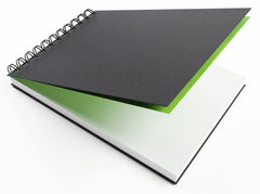 Artgecko Classy Sketchbook A5 Landscape - 80 Pages (40 Sheets) 150gsm White Cartridge Paper