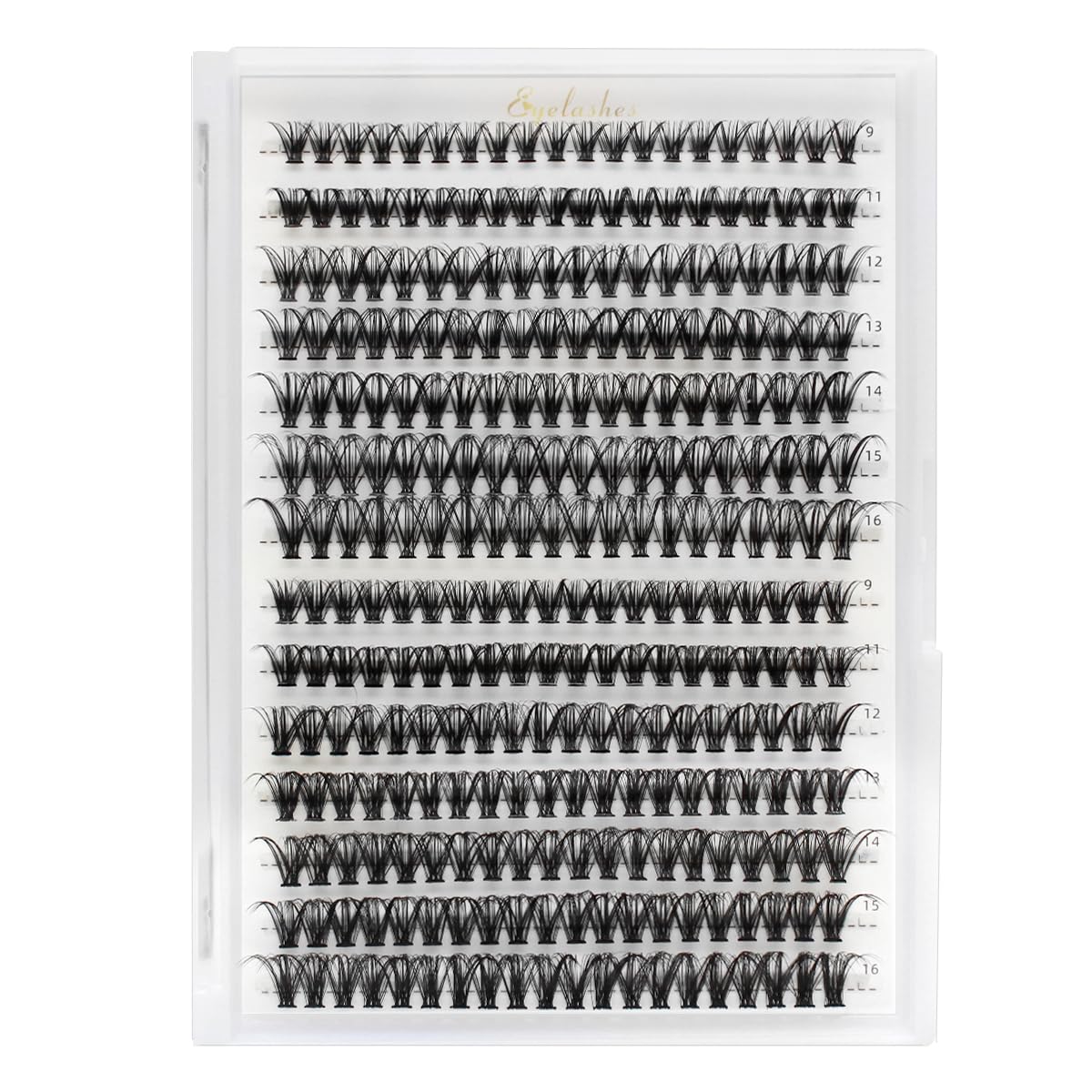 Bransfy False Eyelashes Clusters 280pcs DIY Eyelash Extension D Curl Long Individual Lashes Mixed Faux Mink Lash Clusters Extensions(30Dand40D-0.07D 9-16mm)