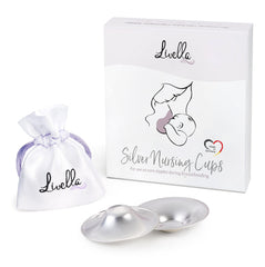 Livella   Silver Nursing Cups for Breastfeeding   Made in Germany with Solid 999 Silver   Protect and Soothe Sore and Irritated Nipples   Nursing Covers 2 Pcs   Free of Copper and Nickel