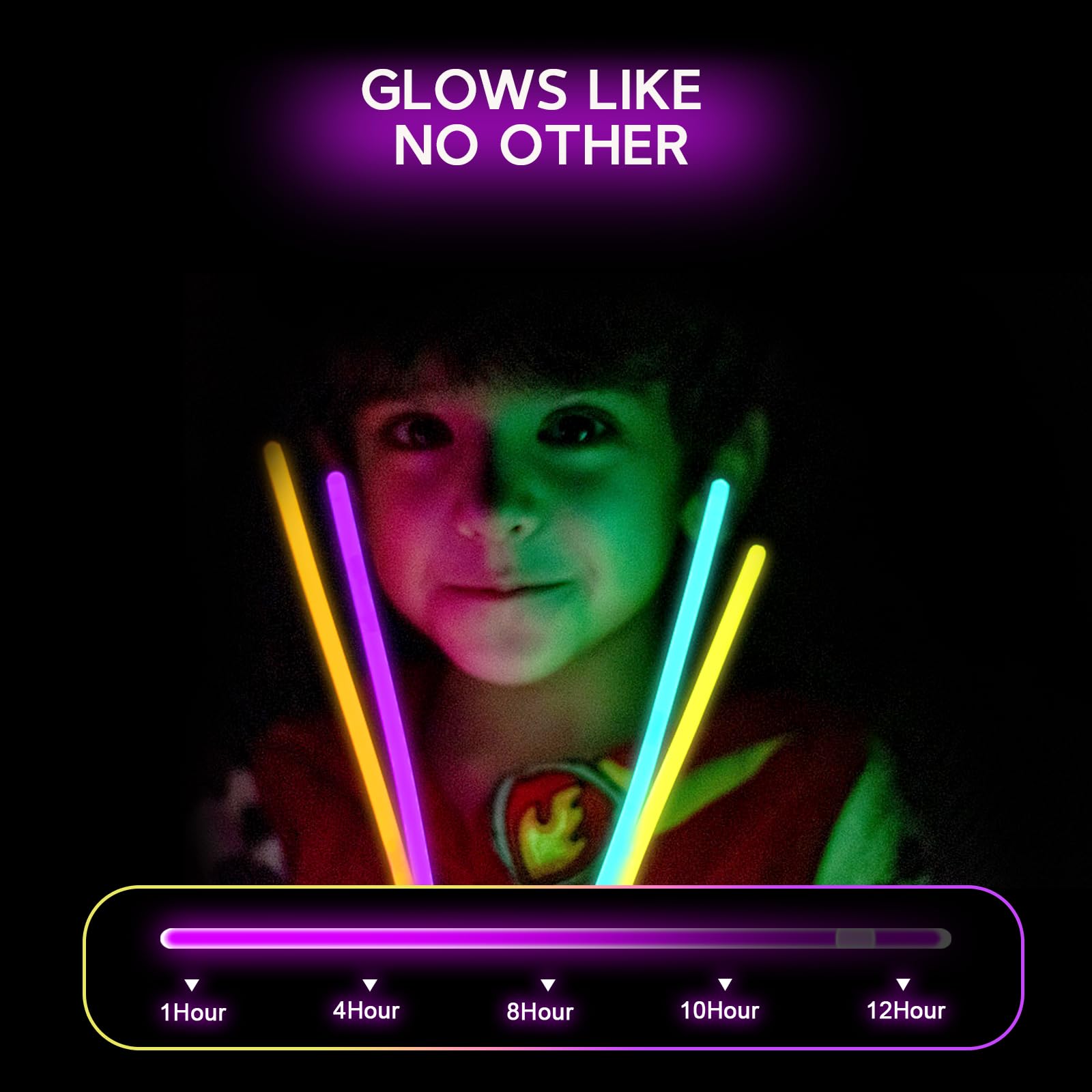 164pcs Glow Sticks, Glow Sticks Party Packs, Neon Glow Sticks Party Set, Glow in Dark Party Supplies Connectors for Glow Bracelets Flower, Glow Sticks Bulk Favors for Kids & Adult Party Decoration