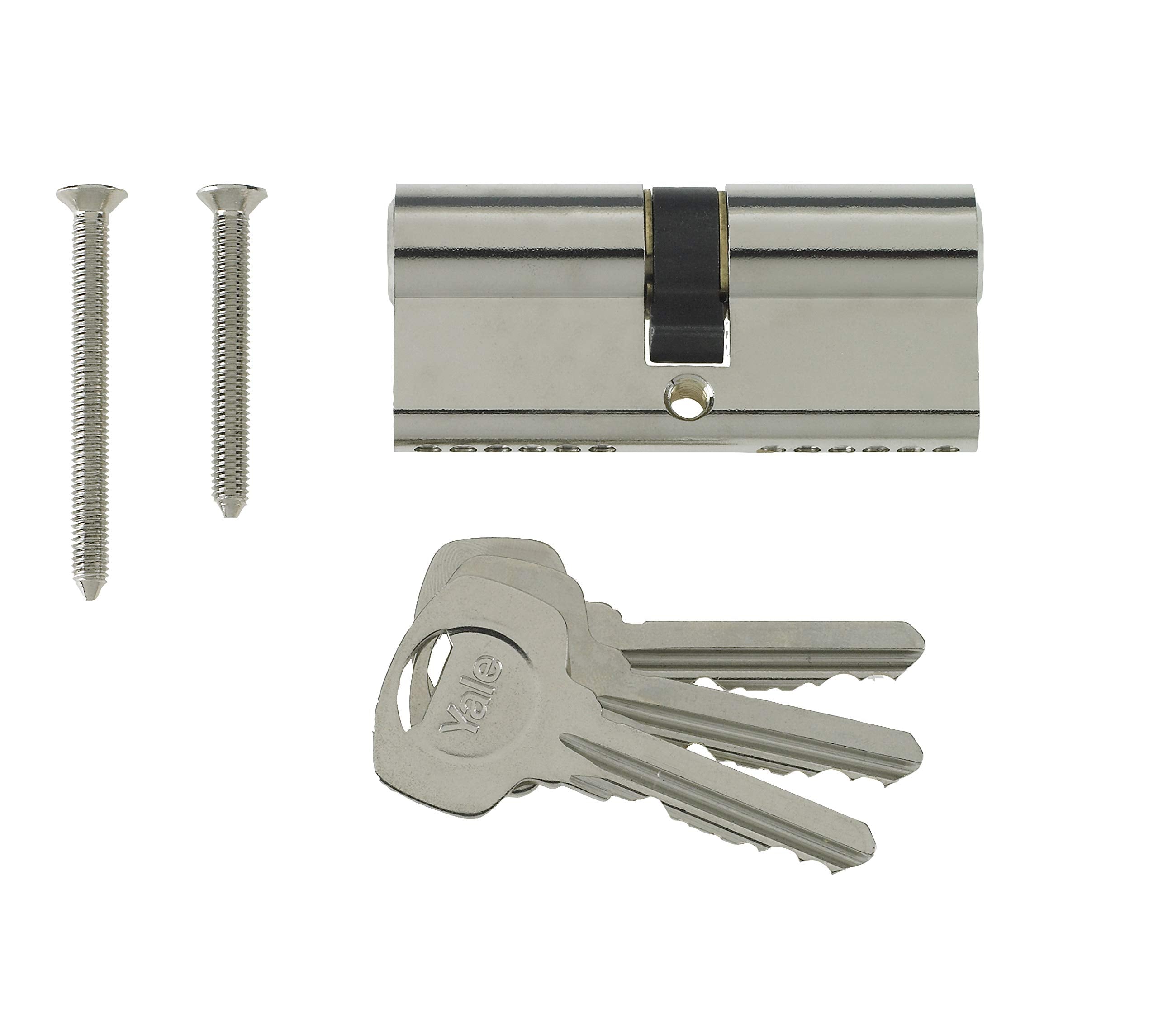 Yale B-ED4550-SNP - Euro Cylinder Lock - 45/50 (105mm) / 45:10:50 - Nickel Finish - Standard Security - Polybag