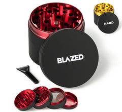 Blazed Large Aluminium Herb Grinder (Red)