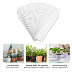 100 PCS Plastic Plant Labels Reusable Garden Plant Tags,Reusable Plant Name Labels Seed Labels for Outdoor Indoor Plants (2×10cm) Herbs, Flowers, Vegetable, Plant Labels