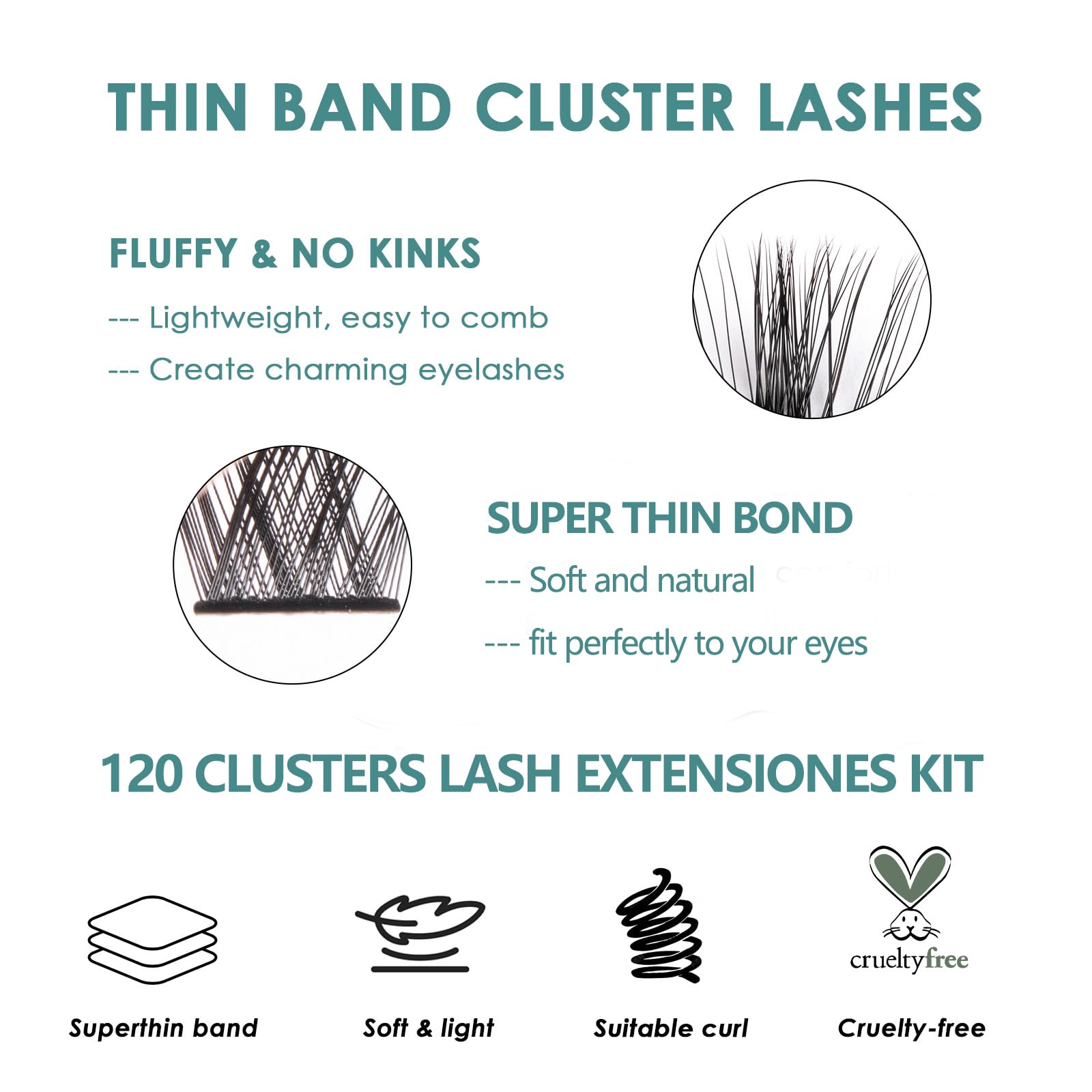 SISILILY Lash Extension Kit-Individual Lashes with Bond and Seal-120 Lash Clusters DIY False Eyelashes Mega Cluster Lashes with Eyelash Glue and Lash Tweezers C D Curl 10/12/14/15/16mm（DM27-mix)