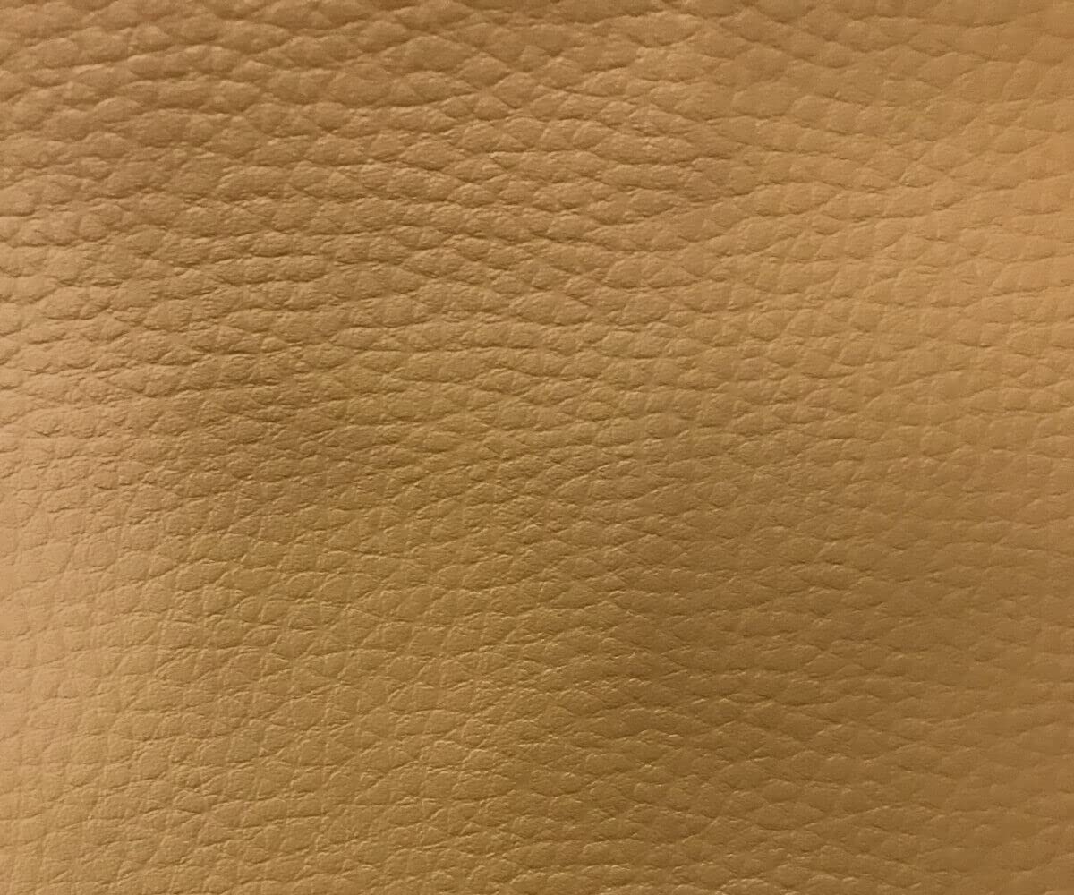 A-Express Grained Faux Leather Fabric Waterproof Heavy Duty Leatherette Vinyl Leathercloth Upholstery Textured Material - Beige Half Metre 50cm x 140cm