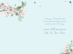 For A Special Mum 80 80th Today Flowers Happy Birthday Card Lovely Verse