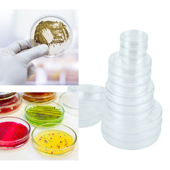 5 Pcs Plastic Petri Dish, Sterile Bacterial Culture Dish, Laboratory Plant Cell Tissue Petri Dish Accessories for Lab Supplies, School Science Equipment (Plastic-70mm-5Pcs)