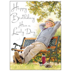 Happy Birthday Have a Lovely Day - Card.