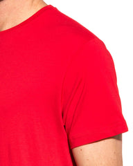 Urban Classics Men's Shaped Long Tee T-Shirt, Fire Red, S, 1