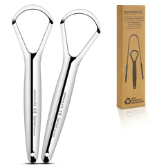 Tongue Scraper Metal Stainless Steel Tongue Scrapers for Adults Restore Fresh Breath Improve Taste and Oral Health with our tongue cleaners suitable for Men & Women Personal Hygiene - Tongue scraper 2