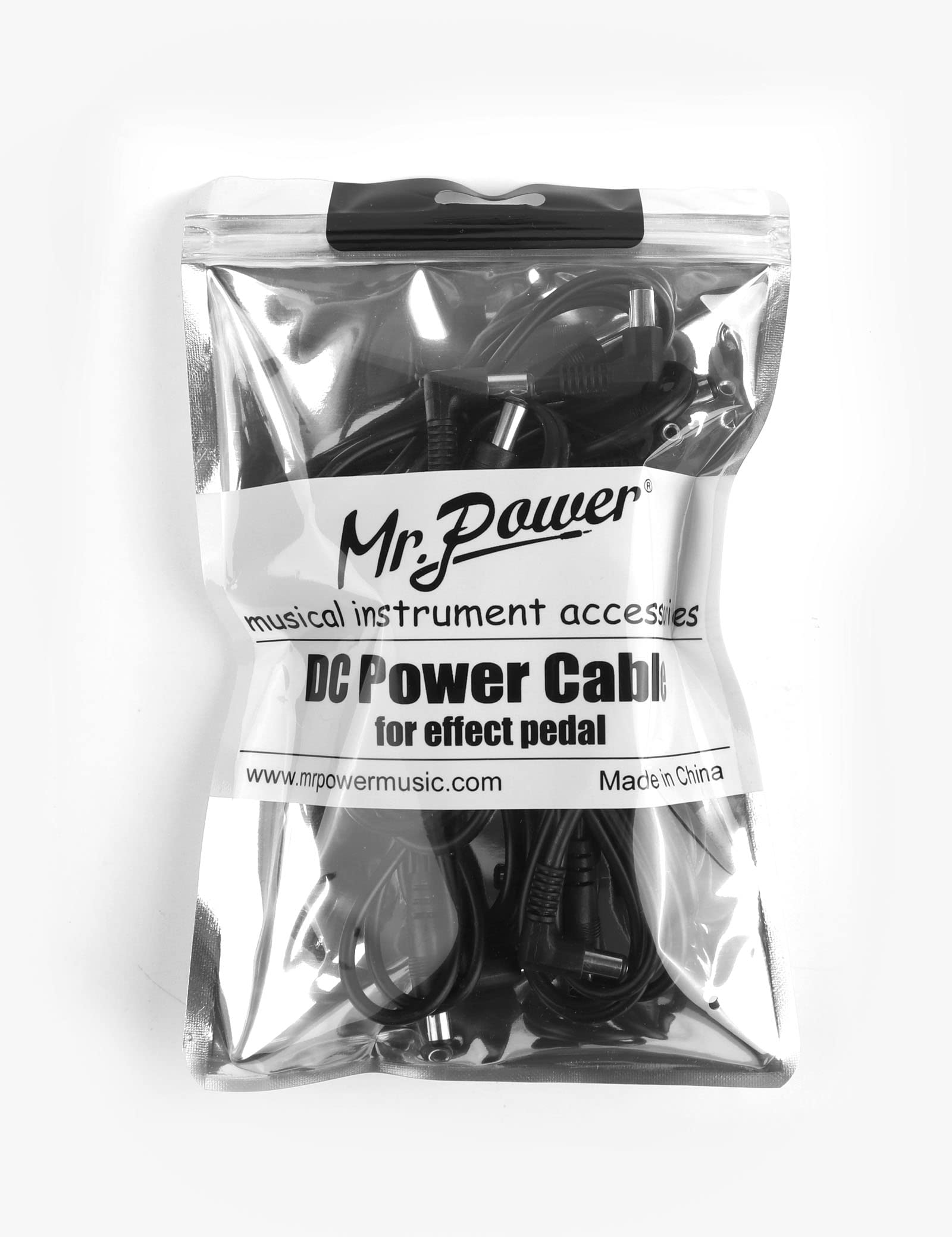 Mr.Power Guitar Effect Pedal DC Cable 5.5 x 2.1mm Power Lead/Cord, Male to Male 24AWG Connector Plug Wire Adapter (24 in, 8 Pack)