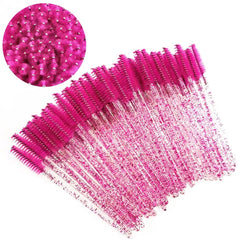 ZHIYE 100 pcs Disposable Eyelash Mascara Brushes, Wands Applicator Eyebrow Brush Makeup Kit, Eyebrow Castor Oil Brush Makeup Tool