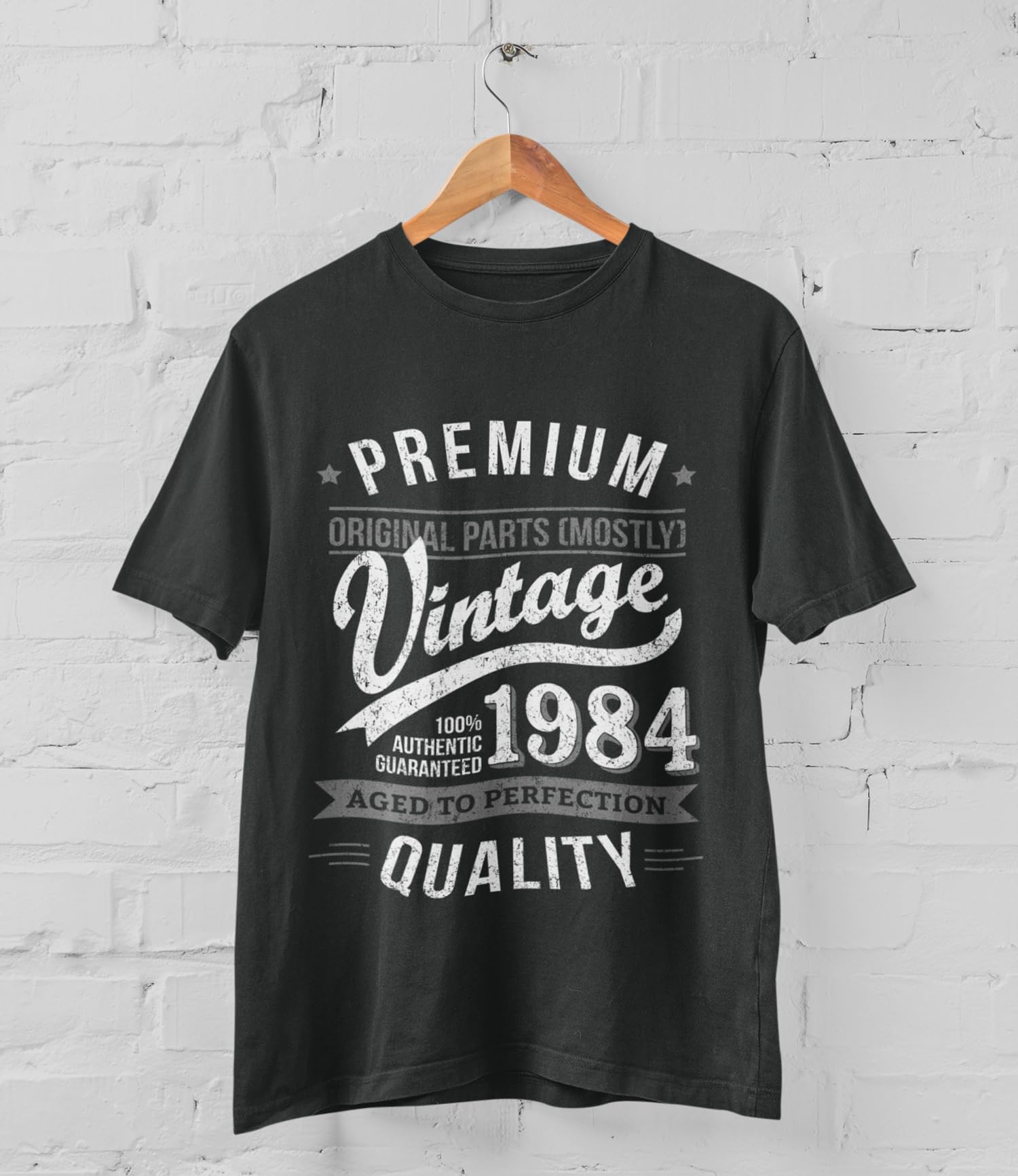 My Generation T-Shirts Vintage Year - Aged to Perfection - 40th Birthday Gift   Present Mens T-Shirt Charcoal Grey M