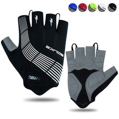 Souke Sports Cycling Gloves Half Finger Bicycle Gloves,Breathable Outdoor Bike Gloves For Men Women Fingerless Motorcycle Gloves Mountain Road Riding Gloves Anti-Slip,ALL BLACK XXL