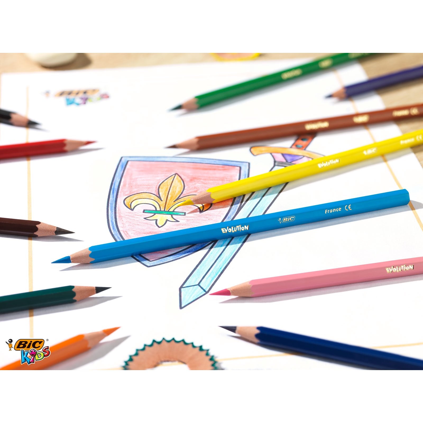 BIC 962701 Evolution Ecolutions Colouring Pencil - Multi-Colour