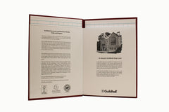 Exacompta - Ref 38/16Z - Guildhall - Headliner Case bound Hardback Account Book, 298 x 203mm, 16 Cash Column, 80 Pages, Tamper-Proof, Precision Ruled 95gsm Ledger Paper - Burgundy