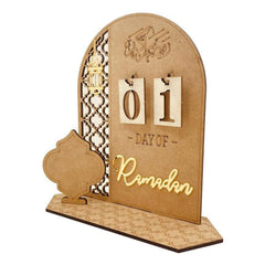 YLYDMY Ramadan Advent Calendar Wooden Countdown Calendars Decorations for Home, Ramadan Decorations for Home,30 Days Til Eid, Ramadan Gift for Kids (A-01)