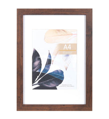 Walnut Wooden Picture Frames A4 with Mount,A4 Black frame,A4Frame,A4 Picture Frames,A4 Photo Frames,A4 certificate frame,Freestanding and Wall Mountable