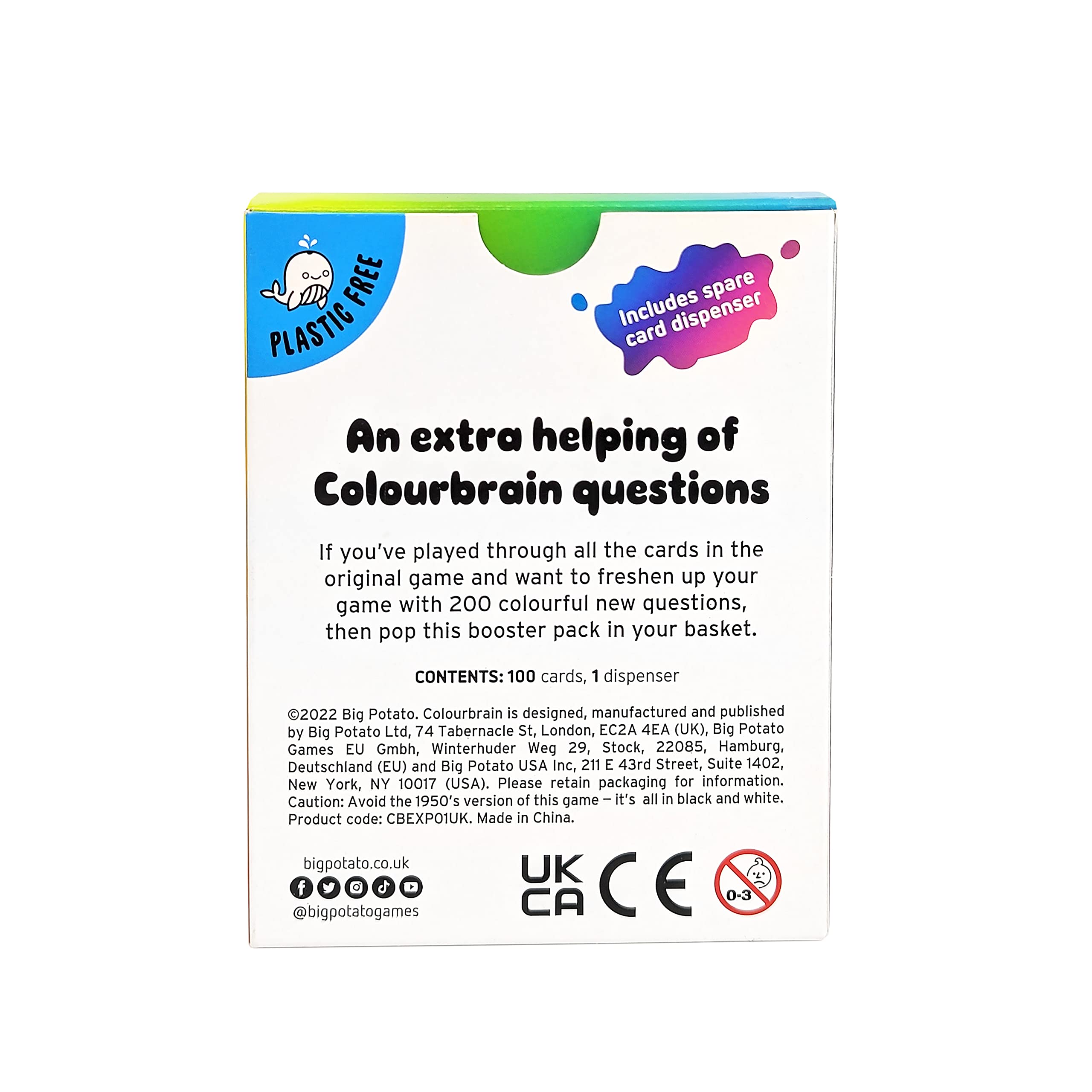 Colourbrain Expansion Pack: 200 Colourful New Questions For The Ultimate Family Board Game