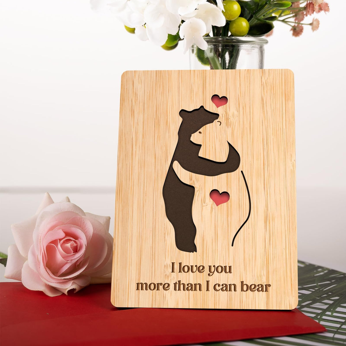 Anniversary Card for Him Her, Bamboo Anniversary Card, Husband Wife Birthday Card, Anniversary Card Gifts for Boyfriend Girlfriend, Wedding Anniversary Card, Funny Valentines Anniversary Card