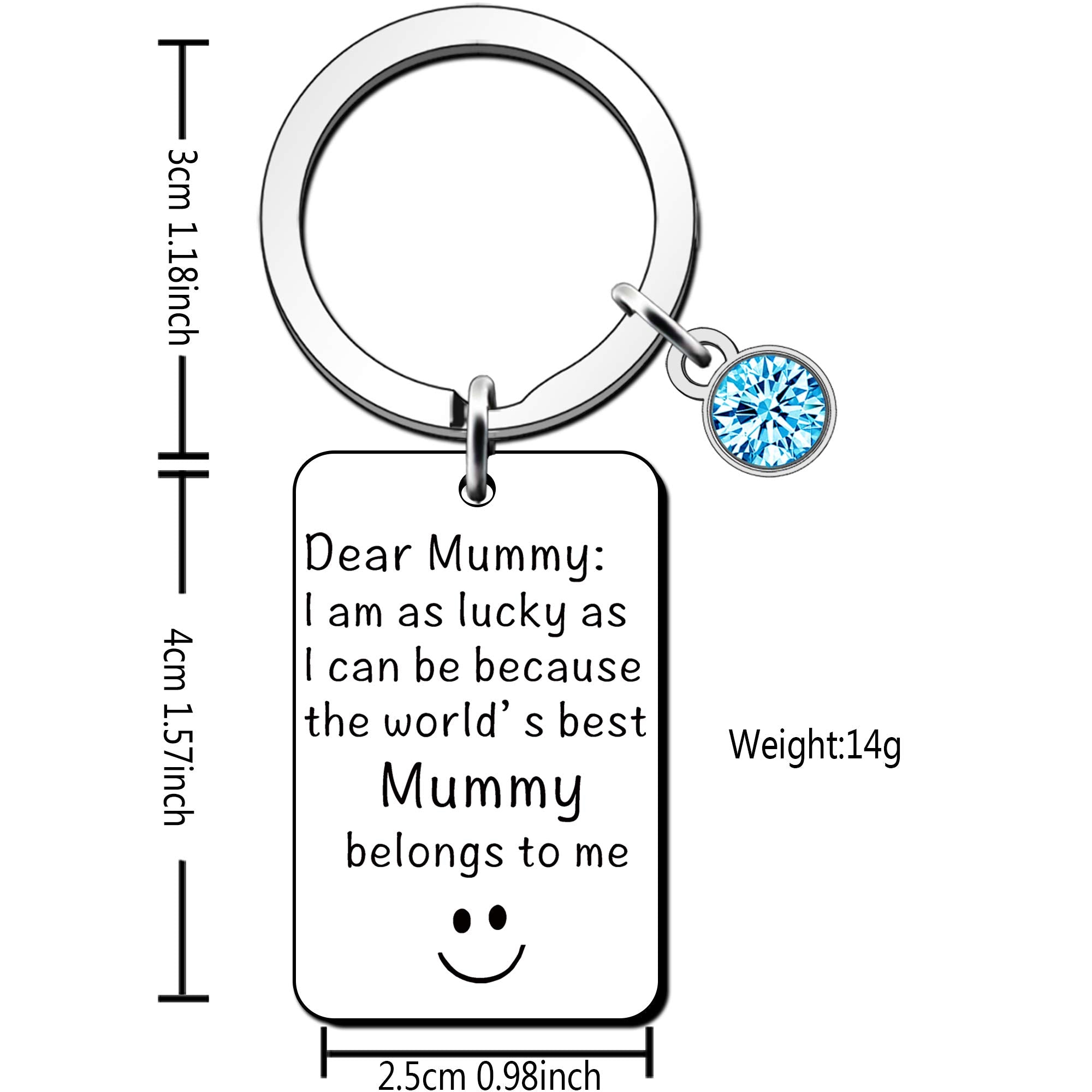 JETTOP Best Mummy Gifts- Mothers Day Gifts Keyring Mum Birthday Gifts from Son Daughter Mum Christmas (Best Mum Belongs to me)